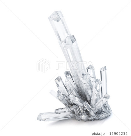 3D Quartz crystals. Isolated. Clipping path 3D Quartz crystals. Isolated. Clipping path 15902252