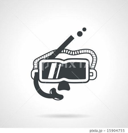 Snorkeling accessory black vector icon 15904755