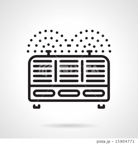Industrial ionizer black line vector icon 15904771