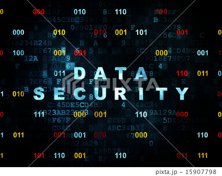 Security concept: Data Security on Digital background 15907798