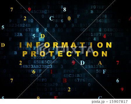 Safety concept: Information Protection on Digital background Safety concept: Information Protection on Digital background 15907817