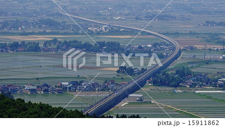 箕冠城から北陸新幹線 15911862