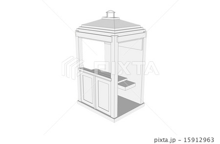 white vintage guardhouse 15912963