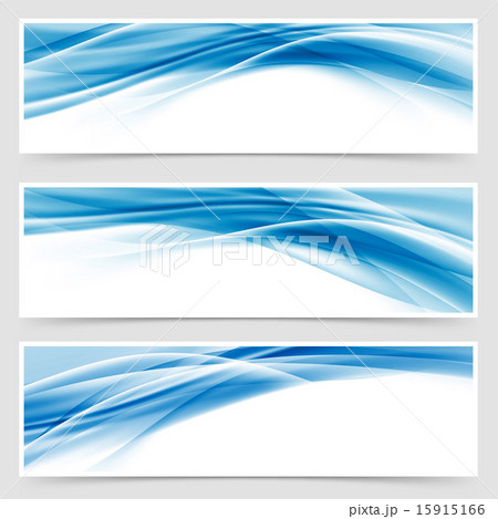 Beautiful hi-tech blue header footer swoosh 15915166