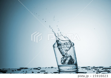 Water in glass with water splash Water in glass with water splash 15916023
