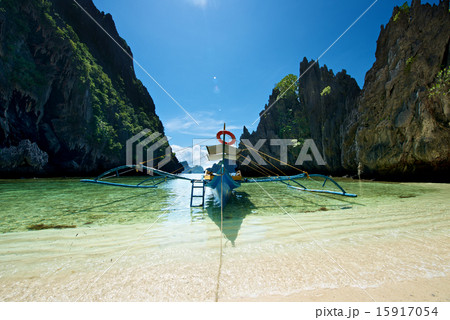 Boat at Lagoons in El Nido 15917054