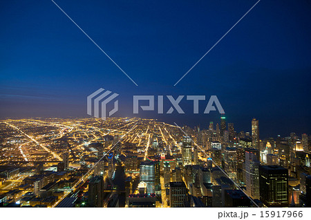 Sears Tower View Chicago at night 15917966