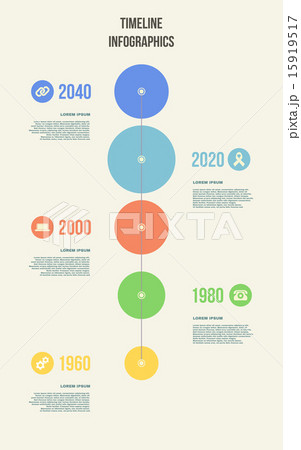 Colorful Timeline Infographics. Illustration 15919517