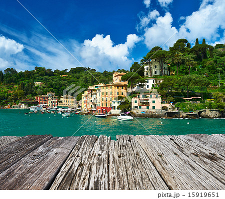 Portofino village on Ligurian coast, Italy Portofino village on Ligurian coast, Italy 15919651