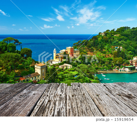 Portofino village on Ligurian coast, Italy Portofino village on Ligurian coast, Italy 15919654