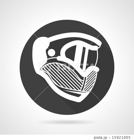 Extreme helmet black round vector icon Extreme helmet black round vector icon 15921005