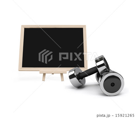 Fitness clipboard with dumbbell Fitness clipboard with dumbbell 15921265