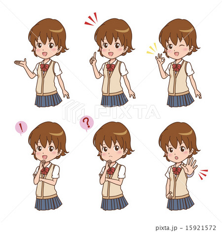 女の子　バリエーション 15921572