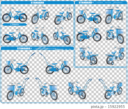 1- [12 inch baby bicycle set - 3 type + blue color] 15922955