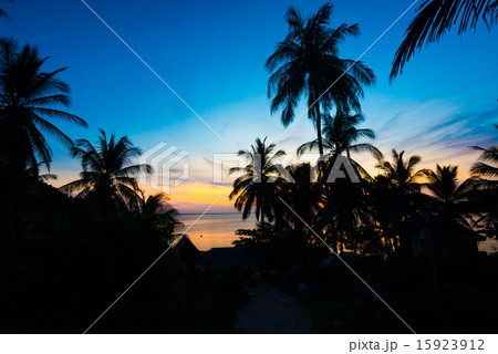 Colorful sunset over the sea 15923912