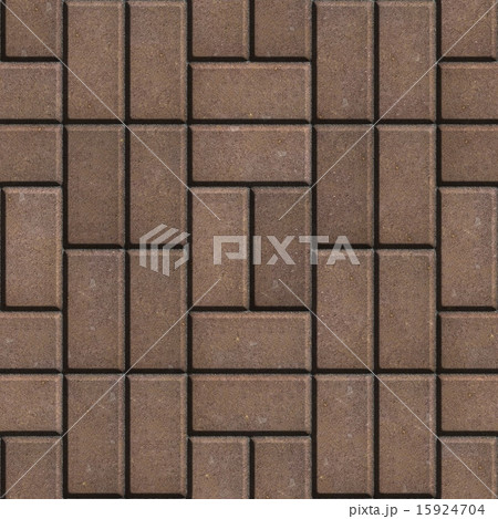 Brown Pave Slabs Rectangles Laid out in a Chaotic Manner. Brown Pave Slabs Rectangles Laid out in a Chaotic Manner. 15924704