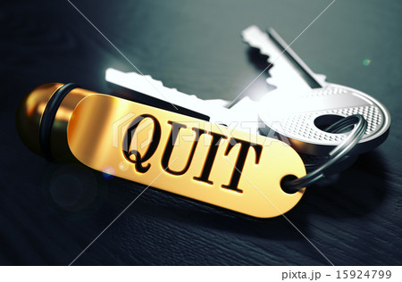 Quit written on Golden Keyring. 15924799