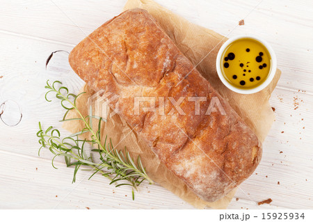 Ciabatta with olive oil and rosemary Ciabatta with olive oil and rosemary 15925934