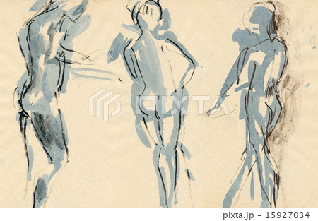 freehand sketching - ballet dancer 15927034