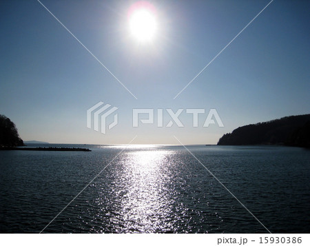 冬の牡鹿半島　宮城県　蛤浜 15930386