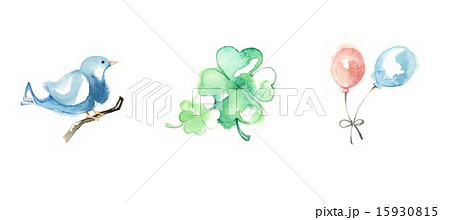 幸せアイテムのイラスト素材