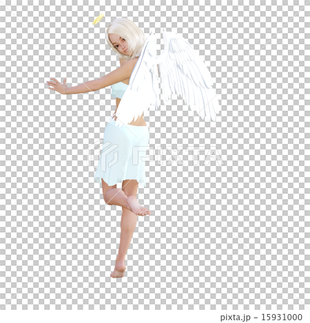 Cute angel series perming 3DCG illustration material 15931000