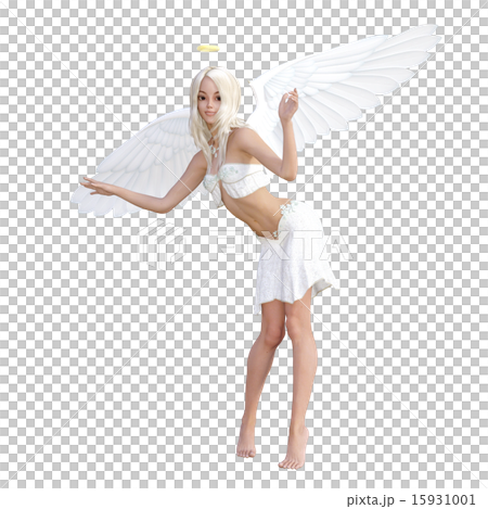 Cute angel series perming 3DCG illustration material 15931001