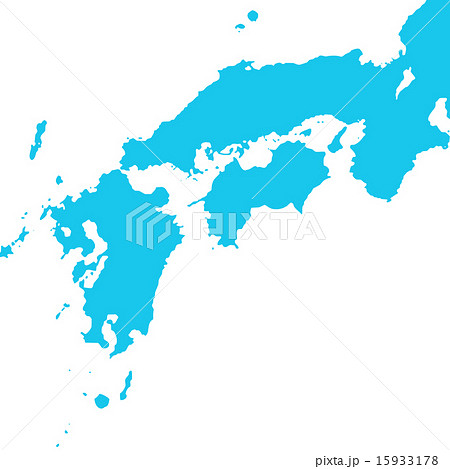 西日本地図　日本地図　西日本　地図 15933178