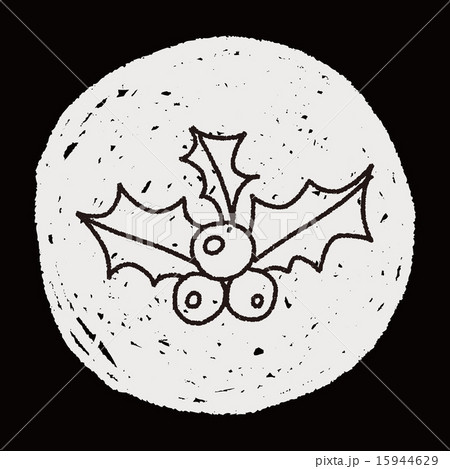 Poinsettia doodle drawing 15944629