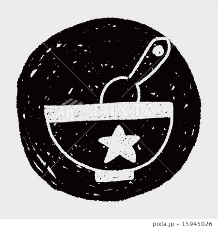 baby bowl doodle drawing 15945026