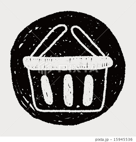 shopping basket doodle drawing shopping basket doodle drawing 15945536