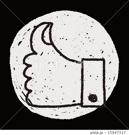 Like thumb doodle drawing Like thumb doodle drawing 15947317