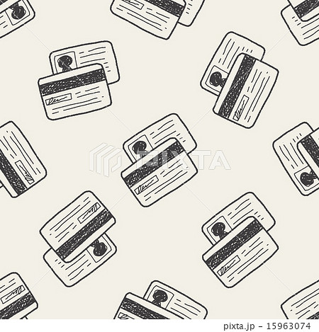 doodle credit card seamless pattern background doodle credit card seamless pattern background 15963074