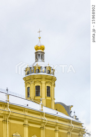 View on Peter and Paul Cathedral at winter View on Peter and Paul Cathedral at winter 15968902