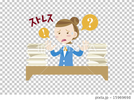 a businesswoman, office girl, become confused 15969698