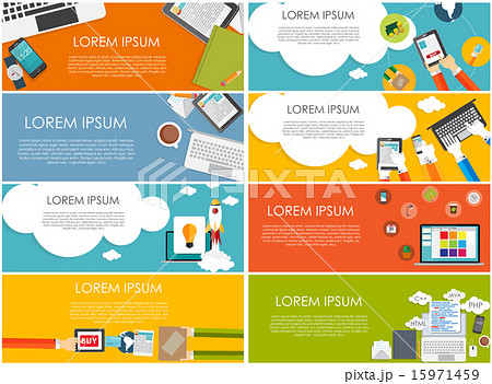 Modern Flat Design Banner for your Business Vector Illustration 15971459