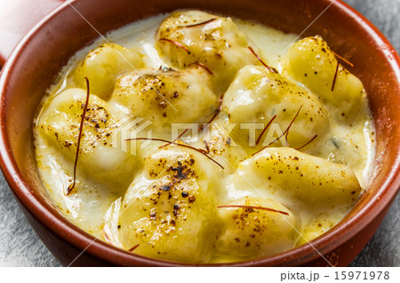 ニョッキ イタリア家庭料理 Cream Gnocchiの写真素材