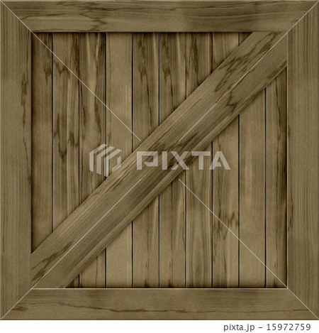 Wood Crate Generated Hires Textureのイラスト素材