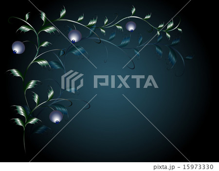 Pattern in the form of branches with leaves. EPS10 vector illustration 15973330