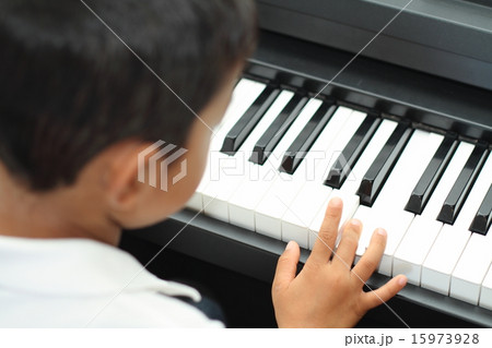 ピアノを弾く子供の手 ピアノを弾く子供の手 15973928