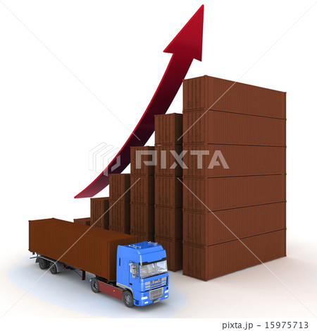 Diagram of growth of transportation services 15975713