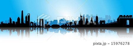 Blue Sunrise China Skyline Blue Sunrise China Skyline 15976278