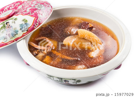 Casserole of Chinese old yellow cucumber soup Casserole of Chinese old yellow cucumber soup 15977029