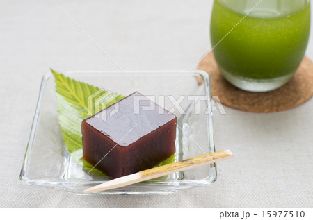 水ようかん&冷緑茶（横位置） 15977510