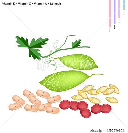 Balsam Pear with Vitamin K, C, A and Minerals Balsam Pear with Vitamin K, C, A and Minerals 15979491