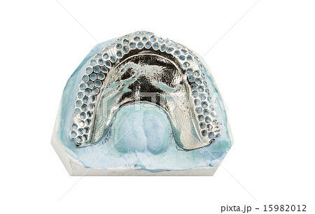 partial denture on a white background 15982012