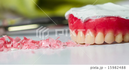 Wax dentures model Wax dentures model 15982488