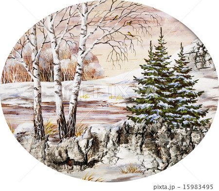 Winter Siberian landscape 15983495