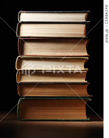 Stack of hardcover books Stack of hardcover books 15986249