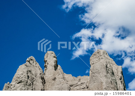 Sandstone cliffs on blue sky Sandstone cliffs on blue sky 15986401